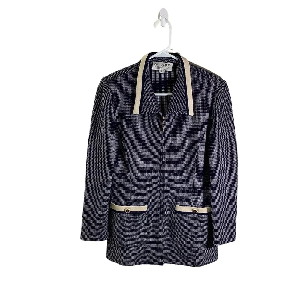 St. John By Marie Gray Santana Knit Blazer Skirt Set